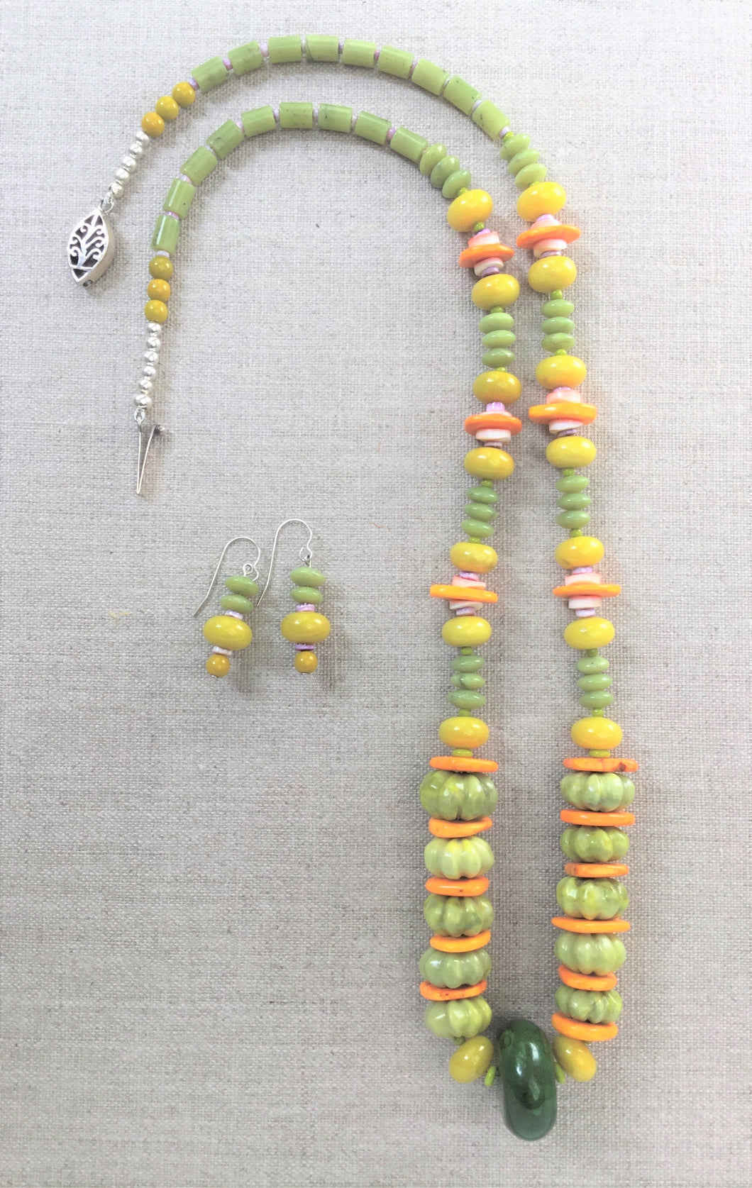 Necklace with Dyed Turquiose